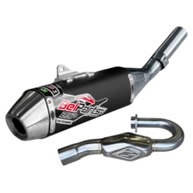 Ponteira e Curva de Escape Kxf 250 21/24 Belparts Bhp Pro Preto