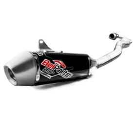 Ponteira e Curva de Escape Kxf 250 21/24 Belparts Bhp Pro Preto