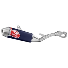 Ponteira e Curva de Escape Kxf 250 25/26 Belparts Bhp Azul