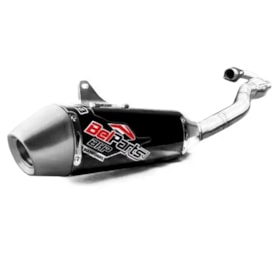 Ponteira e Curva de Escape Kxf 450 19/21 Belparts Bhp Pro Preto