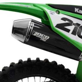 Segunda imagem do produto Ponteira e Curva de Escape Kxf 450 24/26 Foco Concept Pro F3 Preto