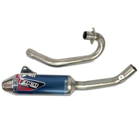 Ponteira e Curva de Escape Mxf 270f Foco Racing F1 Azul