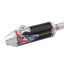 Segunda imagem do produto Ponteira e Curva de Escape Mxf 270f Foco Racing F1 Preto