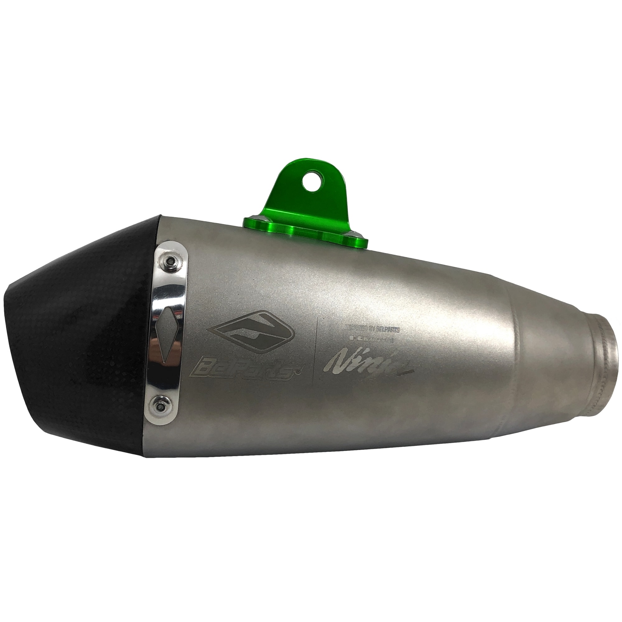 Ponteira e Curva de Escape Ninja 400 18/20 Bhp Belparts Carbono