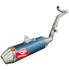 Ponteira e Curva de Escape Sahara 300 24/25 - Tornado 300 Belparts Bhp Power-V Azul