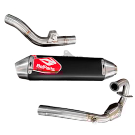 Segunda imagem do produto Ponteira e Curva de Escape Sahara 300 24/25 - Tornado 300 Belparts Bhp Power-V Preto