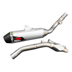 Segunda imagem do produto Ponteira e Curva de Escape Sahara 300 24/25 - Tornado 300 Belparts Bhp Silver Series