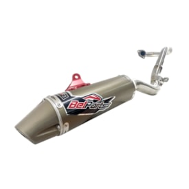 Segunda imagem do produto Ponteira e Curva de Escape Tornado 250 Belparts Bpa Bronze