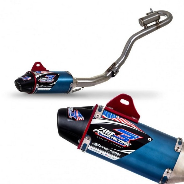 Ponteira e Curva de Escape Tornado Protork Powercore 3 Azul