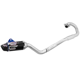 Ponteira e Curva de Escape Tornado Protork Powercore 3 Steel Preto