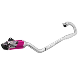 Ponteira e Curva de Escape Tornado Protork Powercore 3 Steel Rosa