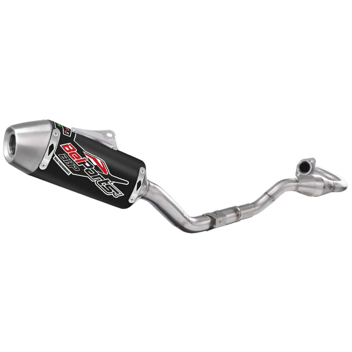 Ponteira e Curva de Escape Ttr 230 Belparts Bhp Pro Short Preto