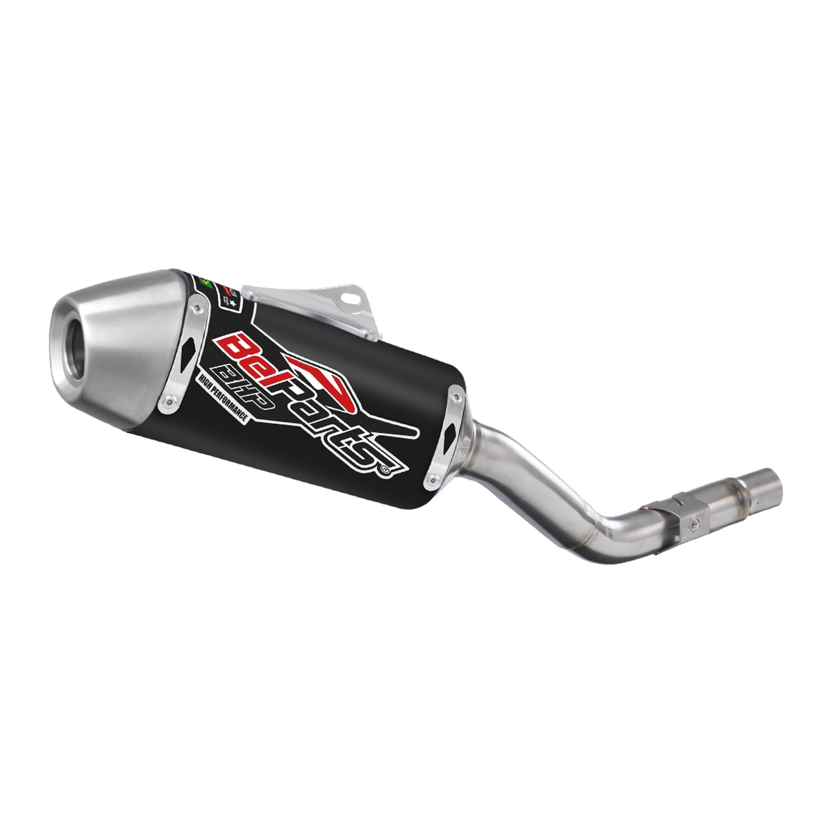 Segunda imagem do produto Ponteira e Curva de Escape Ttr 230 Belparts Bhp Pro Short Preto