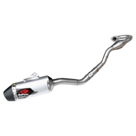 Segunda imagem do produto Ponteira e Curva de Escape Ttr 230 Belparts Bhp Pro Silver Series