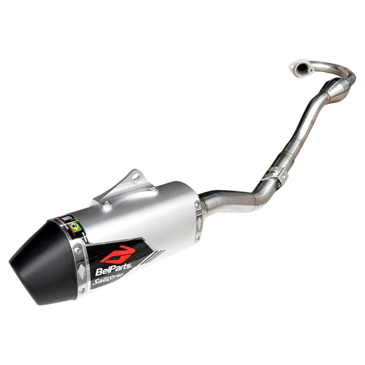 Ponteira e Curva de Escape Ttr 230 Belparts Bhp Pro Silver Series