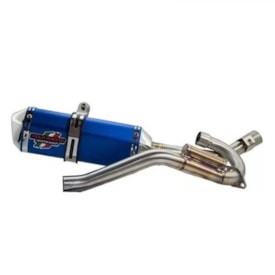 Ponteira e Curva de Escape Viola Racing Lander XTZ 250 Azul