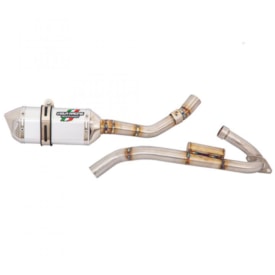 Ponteira e Curva de Escape Viola Racing Ms1 Crf 250f Prata