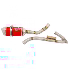 Ponteira e Curva de Escape Viola Racing Ms1 Crf 250f Vermelho