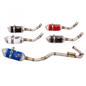 Segunda imagem do produto Ponteira e Curva de Escape Viola Racing MS1 XRE 300 Vermelho