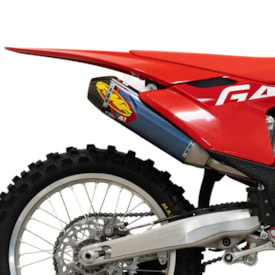 Segunda imagem do produto Ponteira Gasgas Fe 250 21/21 - Fe 350 21/21 Fmf Factory 4.1 Rct Titânio Carbon Azul