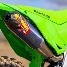 Segunda imagem do produto Ponteira Kxf 250 21/24 Fmf Factory 4.1 Rct Carbon Azul