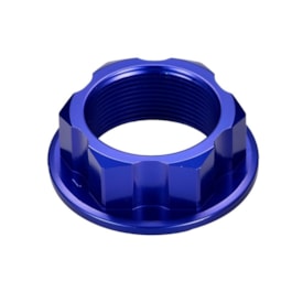 Porca Da Coluna De Direção Yamaha Yz / Yzf / Wr / Wrf Azul Gaia