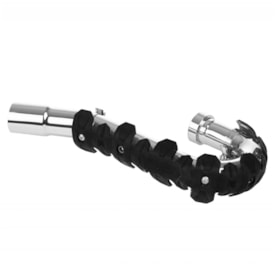 Segunda imagem do produto Protetor Curva de Escape 4 Tempos Polisport Universal Preto