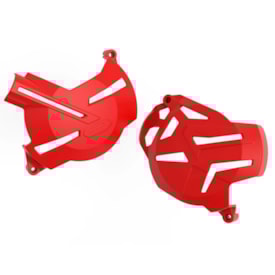 Protetor Das Tampas De Motor Crf 250f Okta Vermelho