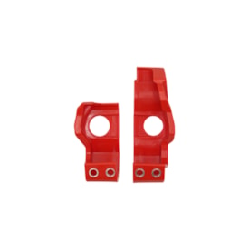 Segunda imagem do produto Protetor de Bengala Klx 300r 450r Inferior Amx Vermelho