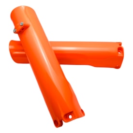 Segunda imagem do produto Protetor de Bengala Ktm 150 250 300 350 450 Exc Excf 16/23 Amx Fechado Laranja