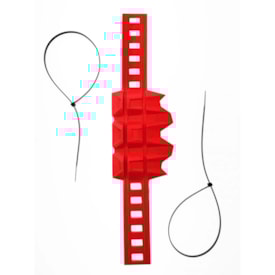 Segunda imagem do produto Protetor De Escape Universal Lizard Vermelho