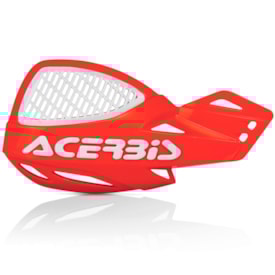 Segunda imagem do produto Protetor de Mão Acerbis Uniko Vented Mx Laranja Branco