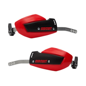 Protetor De Mão Circuit Alloy Bicomp Preto Vermelho