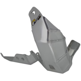 Protetor de Motor e Escape Ktm 250 300 Exc 24/25 2T Start Racing Premium Prata