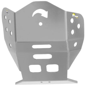 Protetor de Motor Ktm 250 Excf 08/16 - 350 Excf 08/16 Start Racing Premium Prata