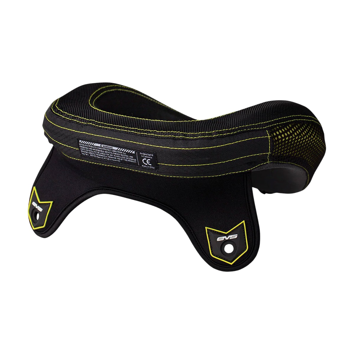 Segunda imagem do produto Protetor de Pescoço Infantil Evs R3 Race Collar Preto Fluor