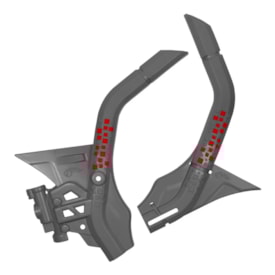 Protetor de Quadro Crf 250f Amx Defender Cinza Vermelho