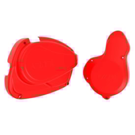 Segunda imagem do produto Protetor de Quadro e Tampas Laterais Crf 230 + Antiblock Okta Vermelho