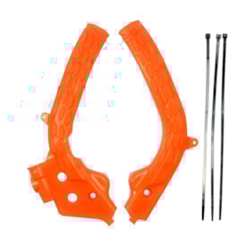 Protetor de Quadro Ktm 125 150 250 350 450 Sx Sxf 16/18 Amx Laranja