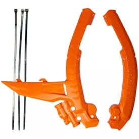 Protetor de Quadro Ktm 250 300 350 450 Exc Excf 24/24 Amx Laranja