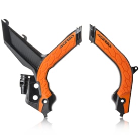 Protetor De Quadro Ktm Exc/exc-f 20/21 Acerbis Preto Laranja
