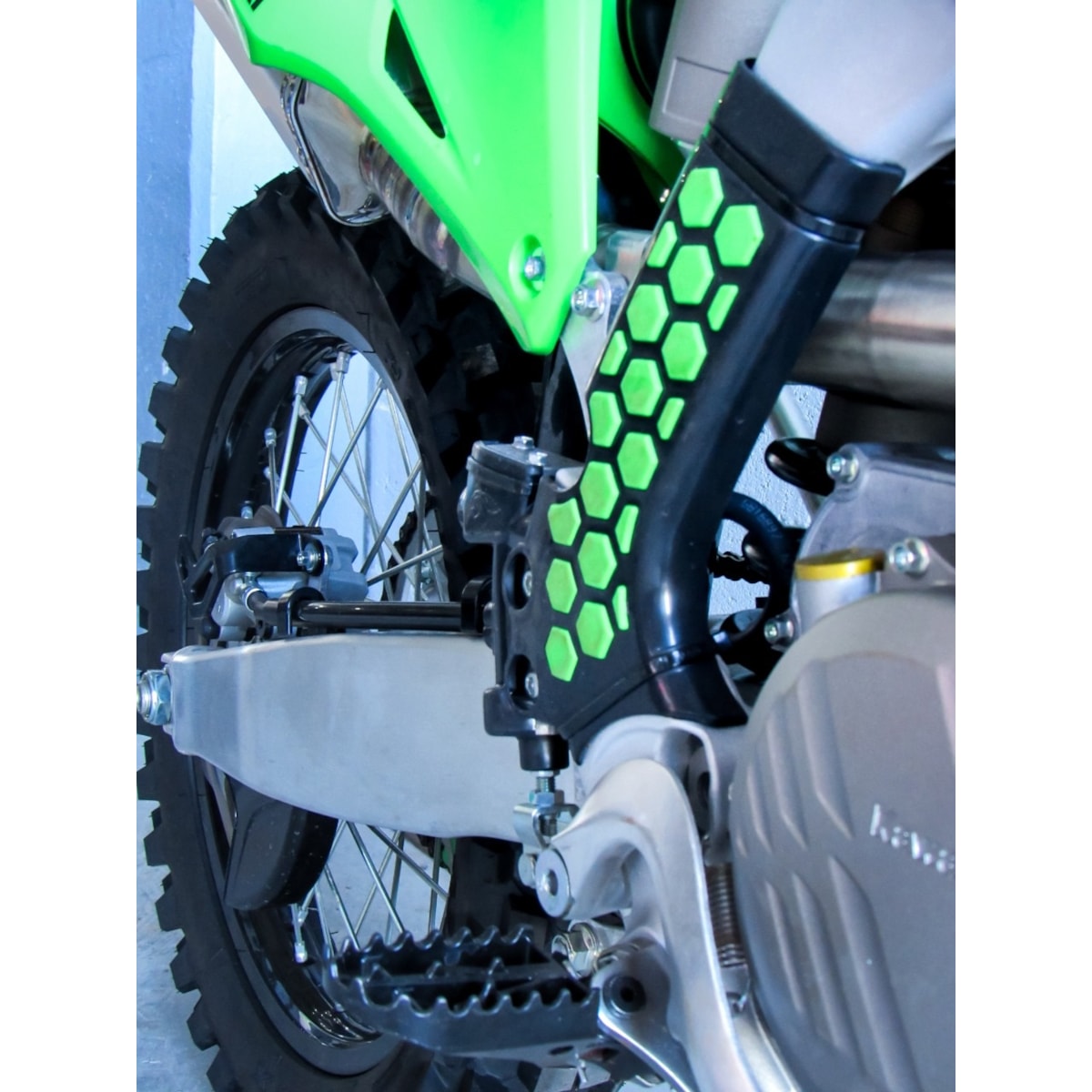 Segunda imagem do produto Protetor de Quadro Kxf 250 21/23 - Kxf 450 19/23 Amx Verde Preto