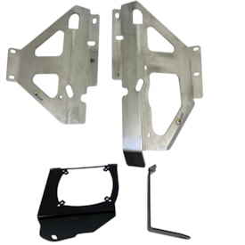 Protetor de Radiador Envolvente Kxf 250 21/23 - Kxf 450 19/23 Start Racing Alumínio Polido