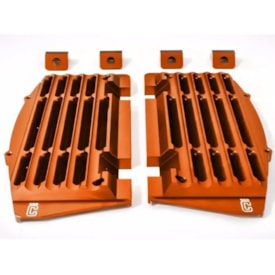 Protetor de Radiador Ktm 250 300 350 450 Sx Sxf 23/24 Corona Laranja