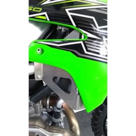 Segunda imagem do produto Protetor de Radiador Kxf 250 21/24 - Kxf 450 19/23 Mx Start Racing Verde