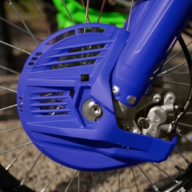 Segunda imagem do produto Protetor Disco de Freio Dianteiro Crf 250r 18/25 - Crf 450r 17/25 Amx Azul