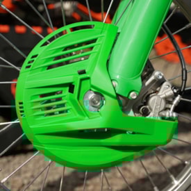 Segunda imagem do produto Protetor Disco de Freio Dianteiro Crf 250r 18/25 - Crf 450r 17/25 Amx Verde