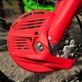 Segunda imagem do produto Protetor Disco de Freio Dianteiro Crf 250r 18/25 - Crf 450r 17/25 Amx Vermelho