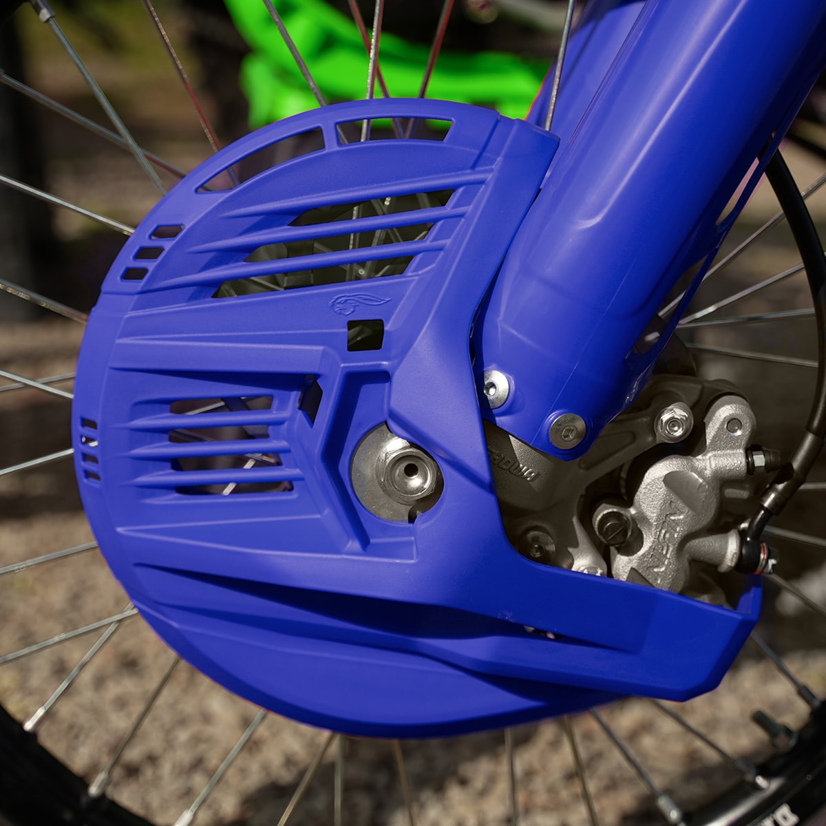Segunda imagem do produto Protetor Disco de Freio Dianteiro Crf 250r - Crf 450r Amx Azul