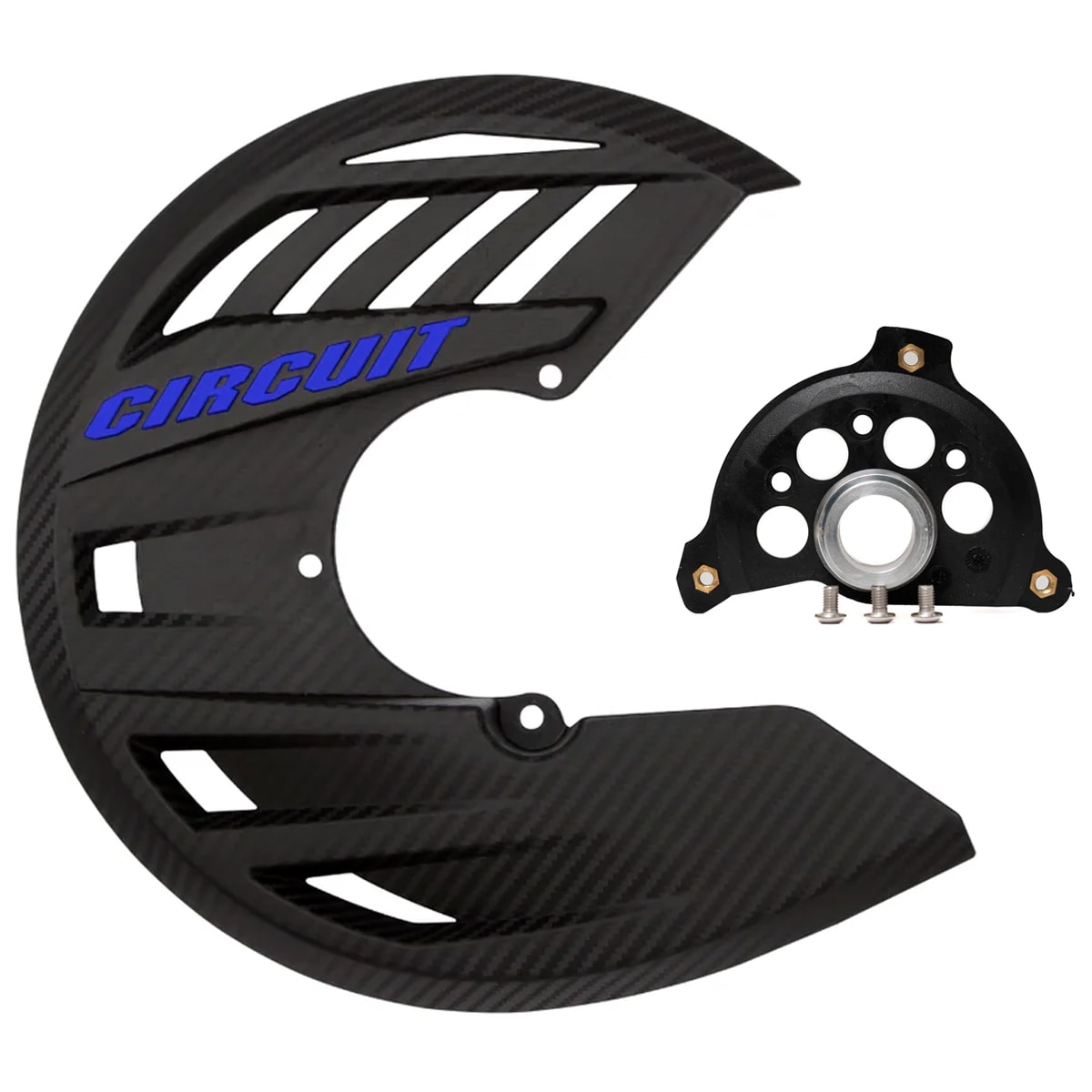 Protetor Disco de Freio Dianteiro Husqvarna 125 250 350 450 Tc Fc 14/20 Circuit Carbon Azul